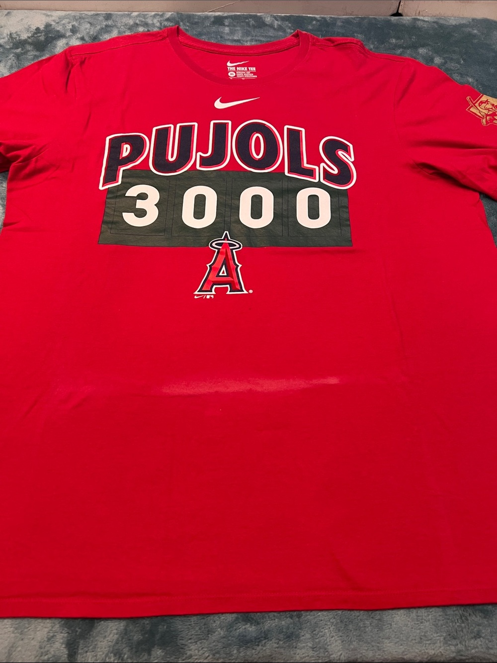 Nike Red California Angels , Albert PUJOLS 3000 hits Graphic Tee